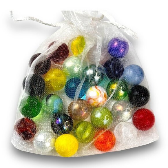 Marble Pop! Necklace With Interchangeable Marbles Unique & Fun Accessory 18" Adj - Picture 4 of 11